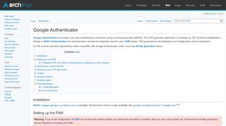 
                            11. Google Authenticator - ArchWiki