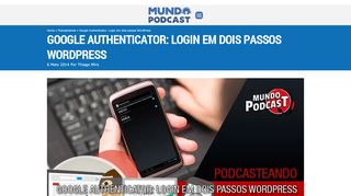 
                            3. Google Authenticator: Login em dois passos Wordpress | Mundo ...