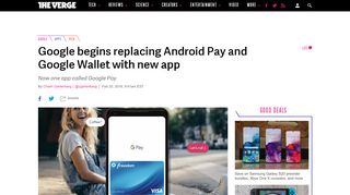 
                            10. Google begins replacing Android Pay and Google Wallet with new app