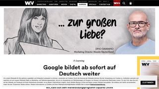 
                            7. Google bildet ab sofort auf Deutsch weiter | W&V
