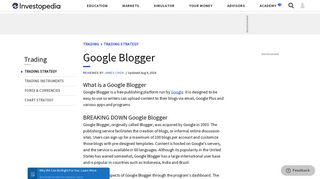 
                            8. Google Blogger - Investopedia