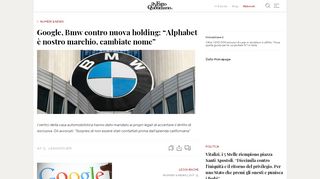 
                            11. Google, Bmw contro nuova holding: 