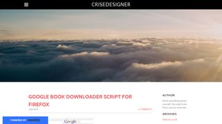 
                            9. Google Book Downloader Script For Firefox - crisedesigner