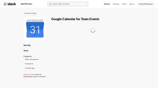 
                            7. Google Calendar for Team Events | Slack App Directory