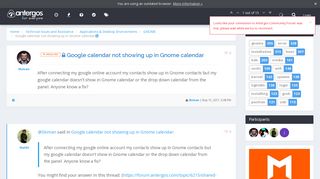
                            12. Google calendar not showing up in Gnome calendar | Antergos ...