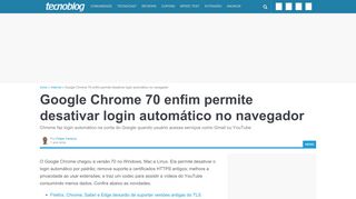 
                            10. Google Chrome 70 enfim permite desativar login automático no ...