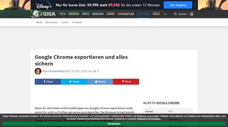 
                            5. Google Chrome exportieren und alles sichern – GIGA