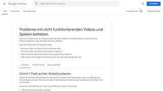 
                            10. Google Chrome-Hilfe - Google Support