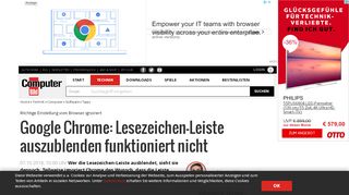 
                            11. Google Chrome: Lesezeichen ausblenden - COMPUTER BILD