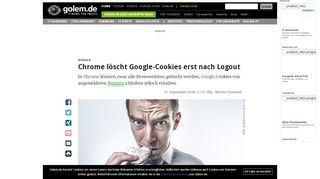 
                            13. Google: Chrome löscht Google-Cookies erst nach Logout - Golem.de