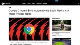 
                            6. Google Chrome Sync Automatically Login Users Is A Major Privacy Issue