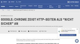 
                            10. Google: Chrome zeigt HTTP-Seiten als “nicht sicher” an - Thomas Hutter