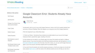 
                            10. Google Classroom Error: Students Already Have Accounts – Whooo's ...