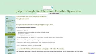 
                            7. Google Classroom - Hjælp til Google for Education, Roskilde ...