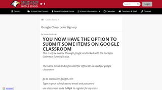 
                            10. Google Classroom Sign-up - Park View Middle