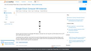 
                            2. Google Cloud: Compute VM Instances - Stack Overflow