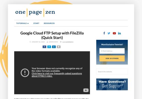 
                            10. Google Cloud FTP Setup with FileZilla (Quick Start) – One Page Zen