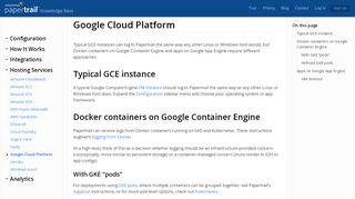 
                            4. Google Cloud Platform · Papertrail log management
