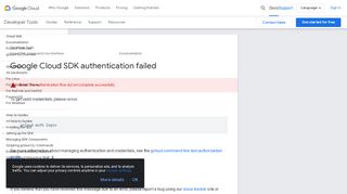 
                            3. Google Cloud SDK authentication failed | Cloud SDK ...