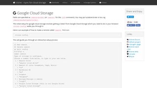 
                            12. Google Cloud Storage - Rclone