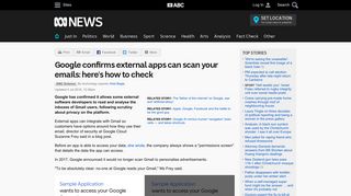 
                            9. Google confirms external apps can scan your emails: here's how to ...