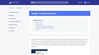 
                            6. Google Customer Reviews - BigCommerce Support