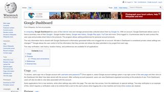 
                            9. Google Dashboard - Wikipedia