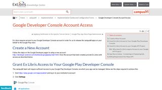 
                            12. Google Developer Console Account Access - Ex Libris Knowledge ...