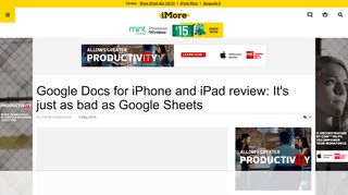 
                            12. Google Docs for iPhone and iPad review: It's just as bad as Google ...