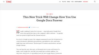 
                            13. Google Docs: How to Quickly Open a New Document in Browser | Time
