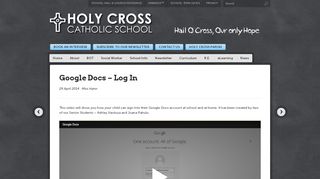 
                            10. Google Docs – Log In | Holy Cross School Papatoetoe