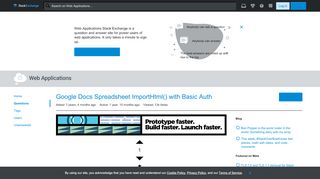 
                            2. Google Docs Spreadsheet ImportHtml() with Basic Auth - Web ...