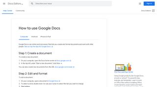 
                            6. Google Documenten gebruiken - Computer - Editors van Documenten ...
