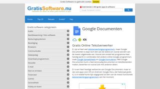 
                            9. Google Documenten - Gratis Online Tekstverwerker - Gratis Software.nu
