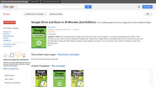 
                            10. Google Drive and Docs in 30 Minutes (2nd Edition): The unofficial ...