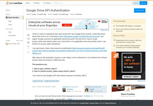 
                            5. Google Drive API Authentication - Stack Overflow