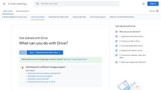 
                            3. Google Drive: Einstieg | Learning Center | G Suite
