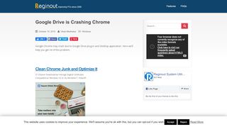 
                            12. Google Drive is Crashing Chrome - RegInOut