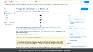 
                            11. Google drive limit number of download - Stack Overflow