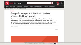 
                            5. Google Drive synchronisiert nicht | TippCenter