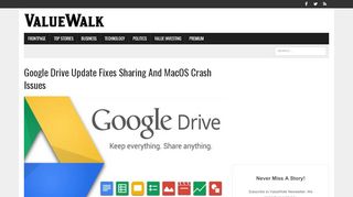 
                            4. Google Drive Update Fixes Sharing And MacOS Crash Issues