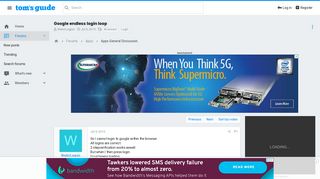 
                            9. Google endless login loop | Tom's Guide Forum