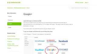 
                            11. Google+ – Endomondo