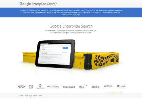 
                            1. Google Enterprise Search - fast and efficient