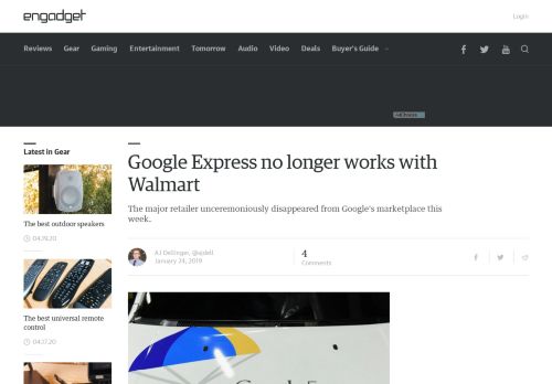 
                            7. Google Express no longer works with Walmart - Engadget