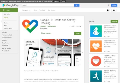 
                            5. Google Fit: monitoruj stan zdrowia i aktywność – Aplikacje w Google ...