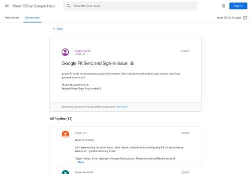 
                            6. Google Fit Sync and Sign-in issue - Google Product Forums