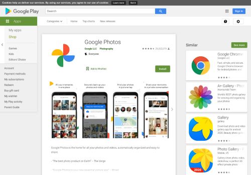 
                            4. Google Foto – Appar på Google Play