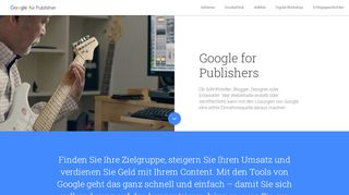 
                            4. Google für Publisher - Google.de