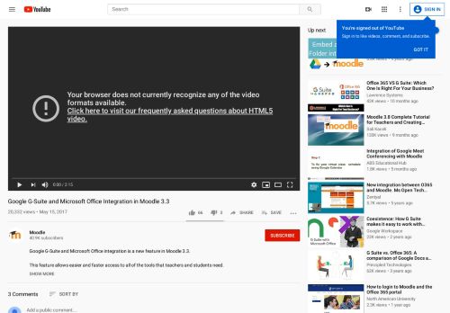 
                            9. Google G-Suite and Microsoft Office Integration in Moodle 3.3 - YouTube